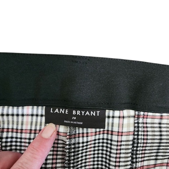 Lane Bryant The 4 Season Slim Capri Plaid Mid Rise Women's Size 28 - Picture 4 of 5